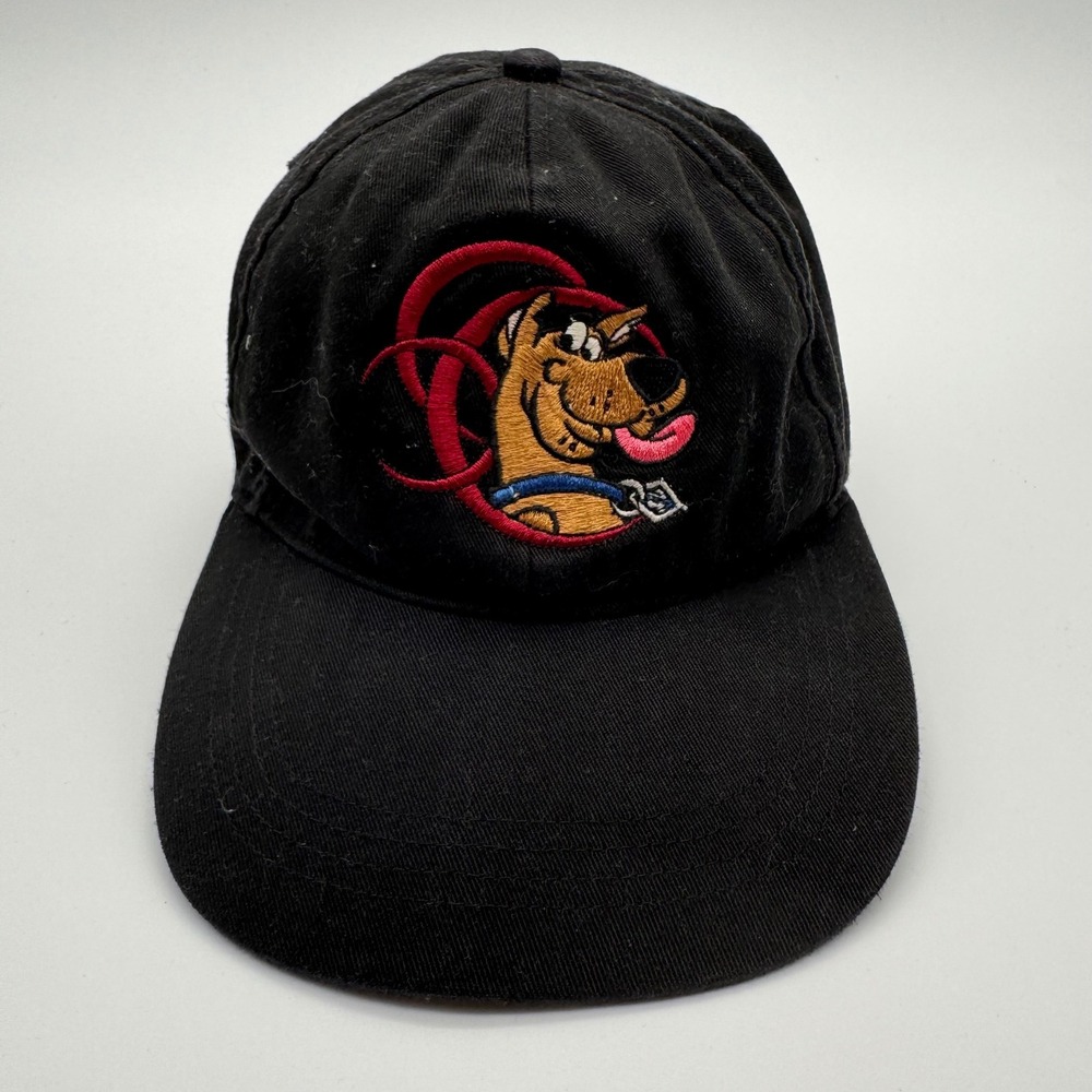 Vintage 2000 Scooby-Doo Cartoon Network Snapback Hat Black Kids Baseball Cap